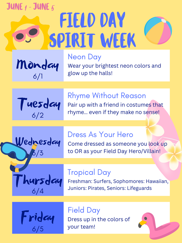 Spirit Week Flyer
