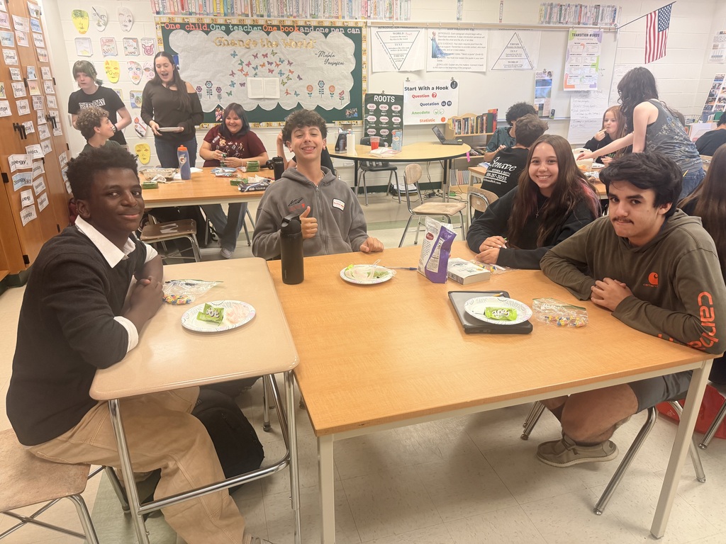Mrs. McDermott's students participated in book club discussions about their independent reading novels today! They brought in snacks that connected to their books!