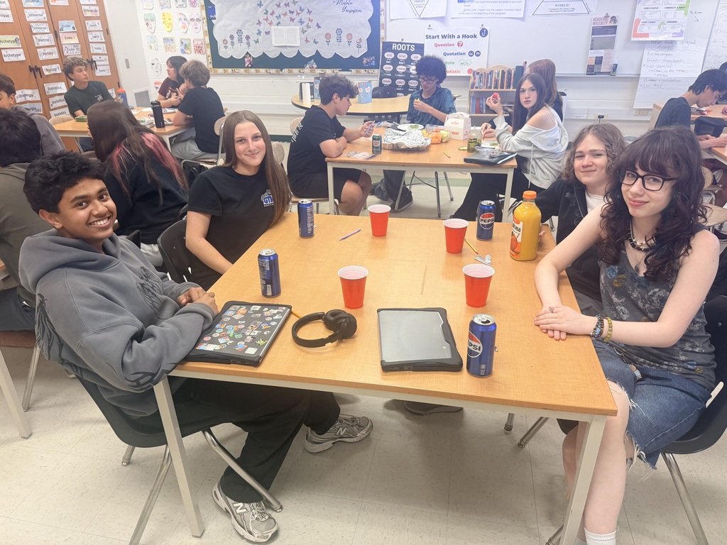 Mrs. McDermott's students participated in book club discussions about their independent reading novels today! They brought in snacks that connected to their books!