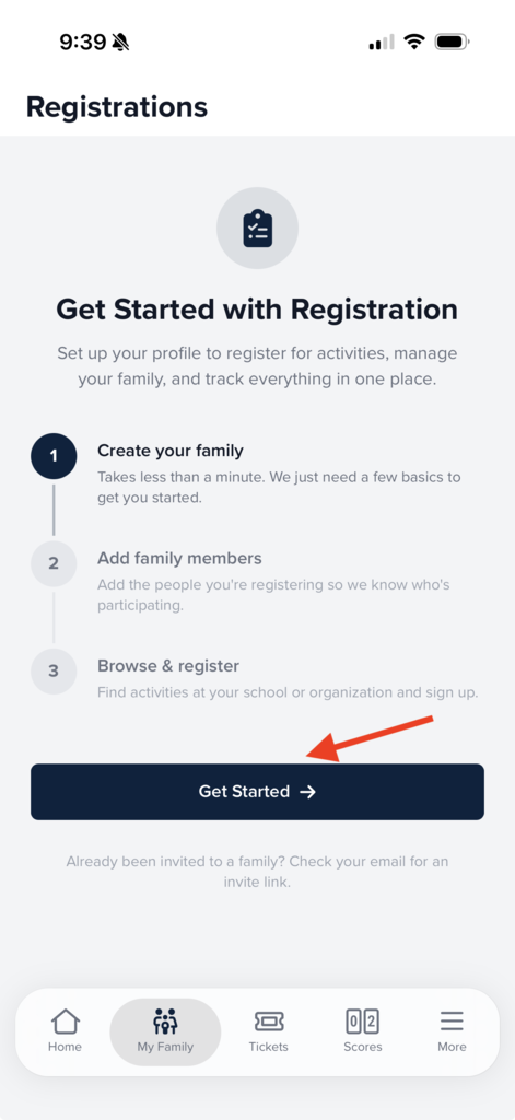 Registration info