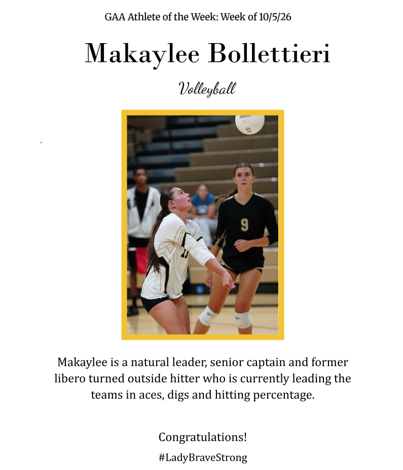 Black text on white background. Image of two female volleyball players, one jumping to hit ball.