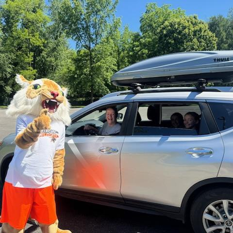 wildcat welcoming guests