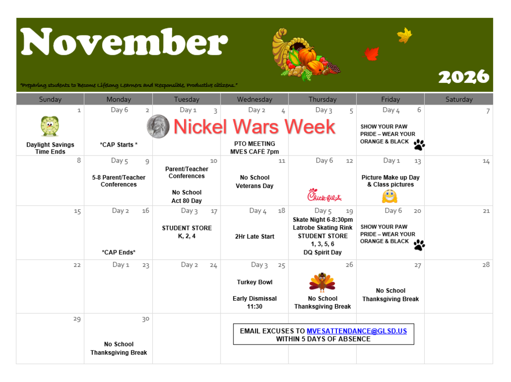 November 2026 Calendar