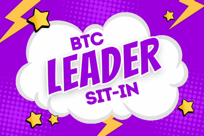 BTC Leader Sit-in