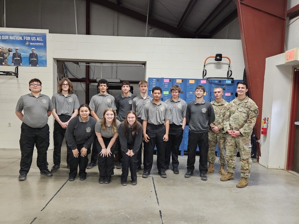The Army taking a photo with our Wildwood Criminal Justice students