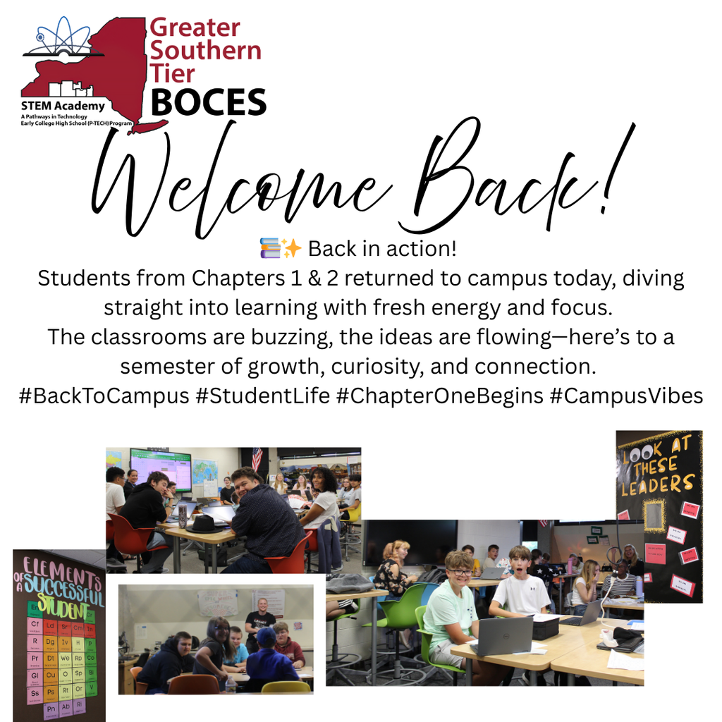 Students in STEM spaces learning and excited to be back!
