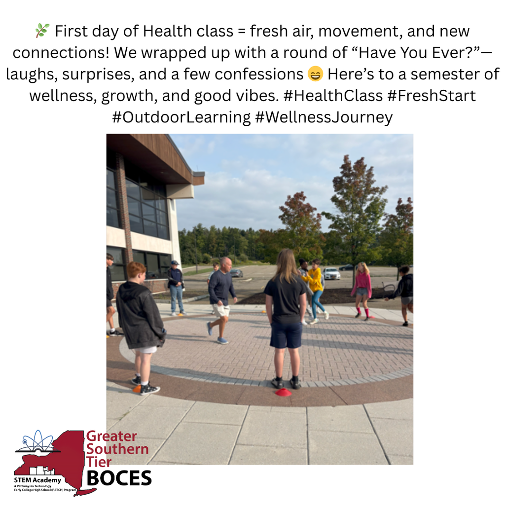 STEM Health class outside 