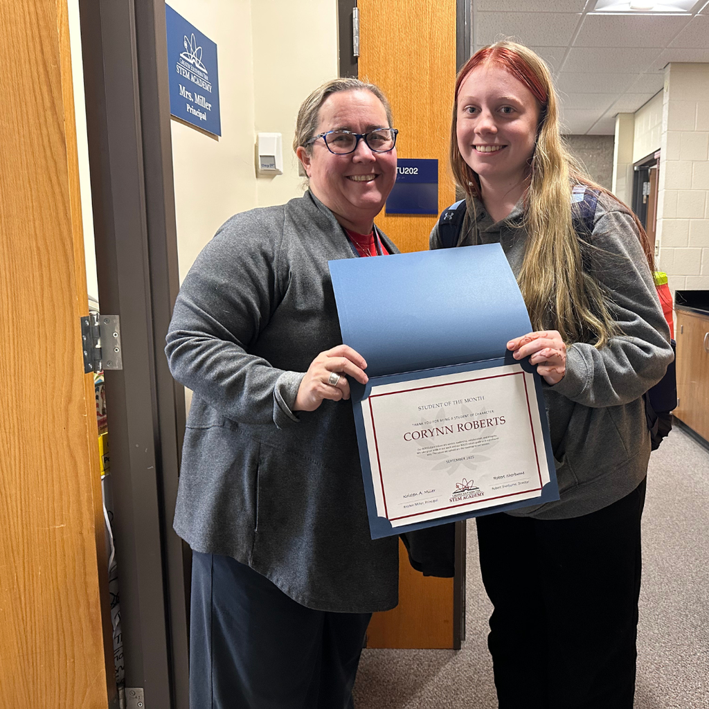 Mrs. Miller presenting SOM awards