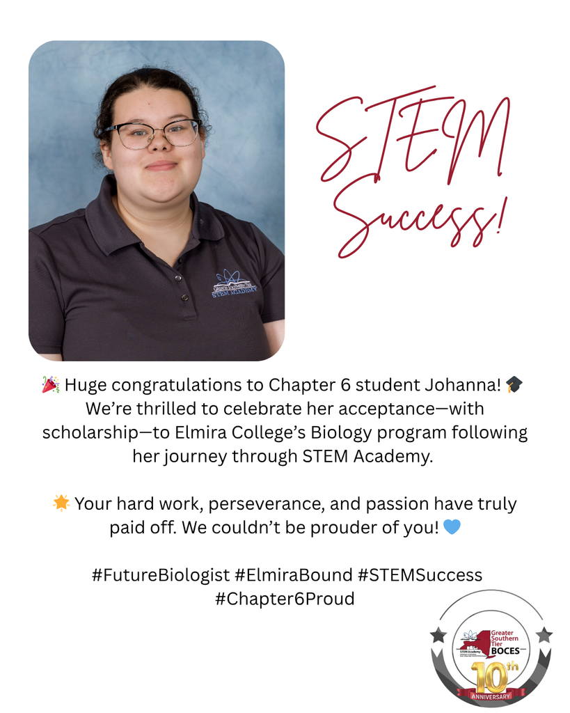 Johanna has been accepted to EC for Biology