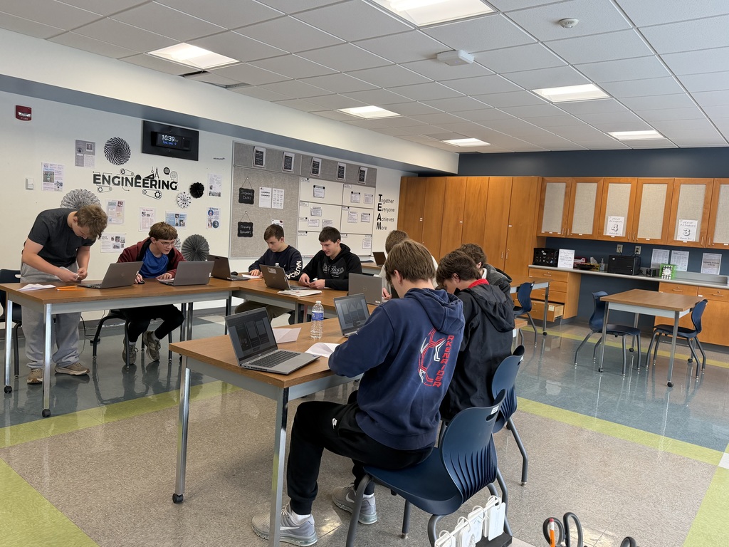 NVE students working on creating their airplane!