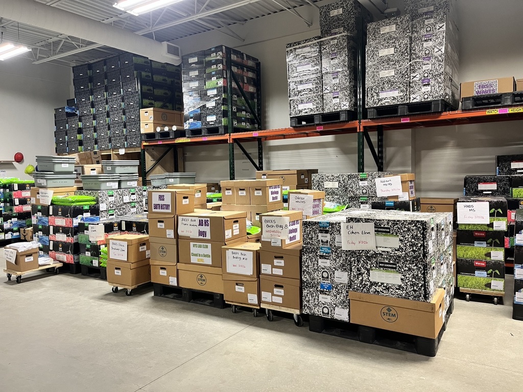 boxes stacked on a pallet