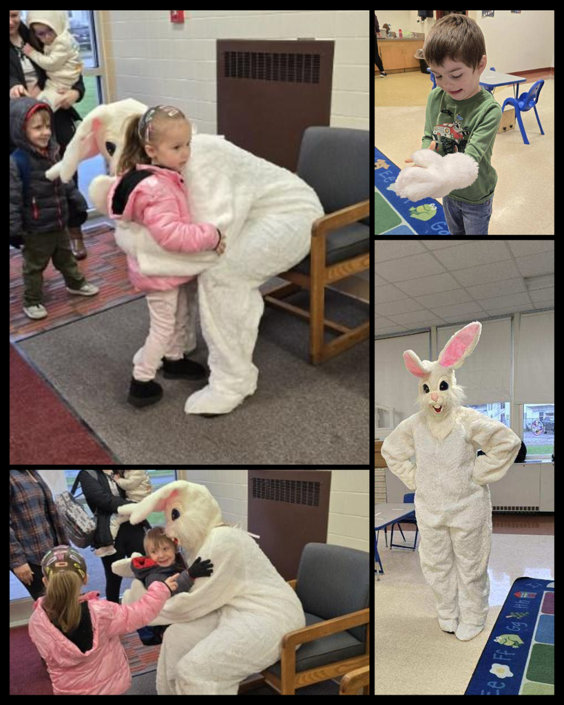 Photos of kids with the Easter Bunny