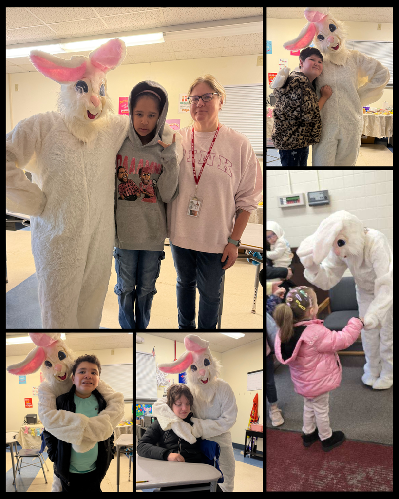 Photos of kids with the Easter Bunny