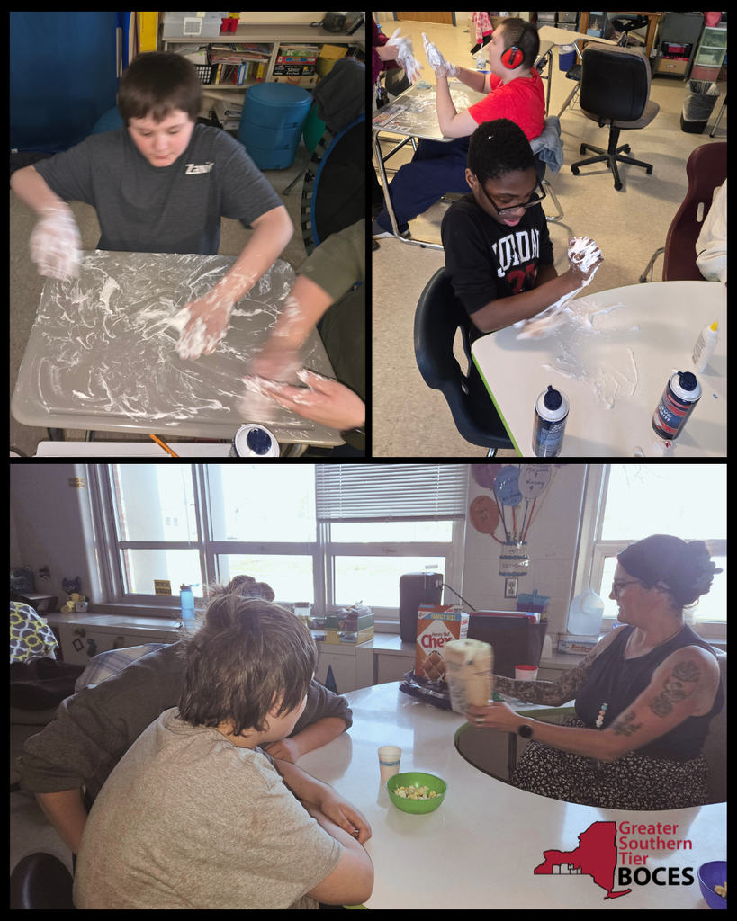 Hands-on learning wtih shaving cream