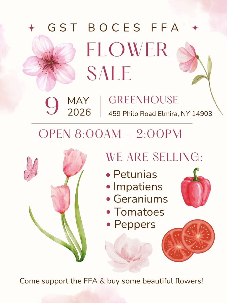 FFA Plant Sale flyer with flowers. All information is the same as in the post.