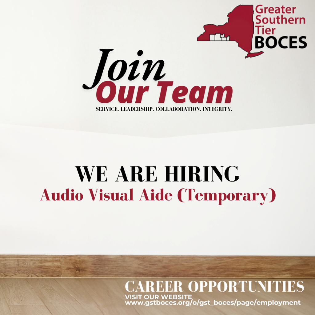 We are hiring: Audio Visual Aide (Temporary)