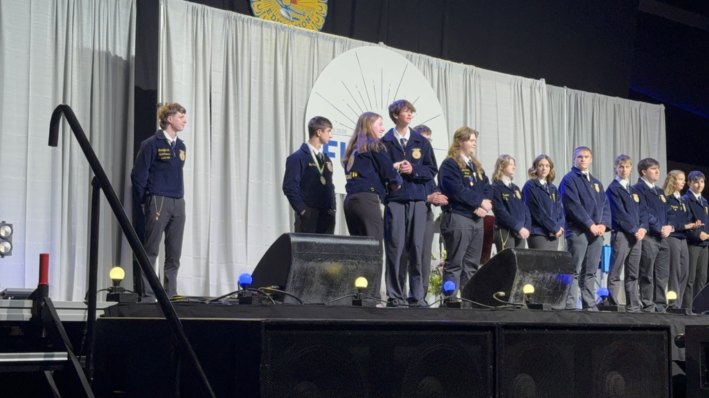 Bush Campus FFA students at award ceremony.