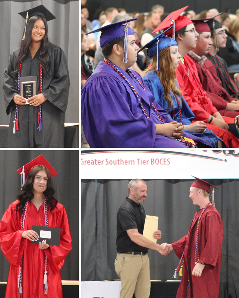 Coopers Campus graduates smiling and accepting awards