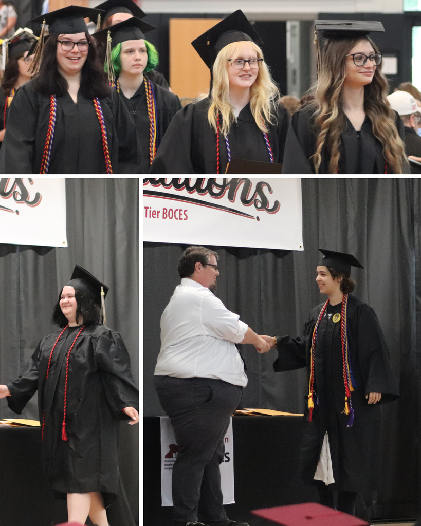 Coopers Campus graduates smiling and accepting awards