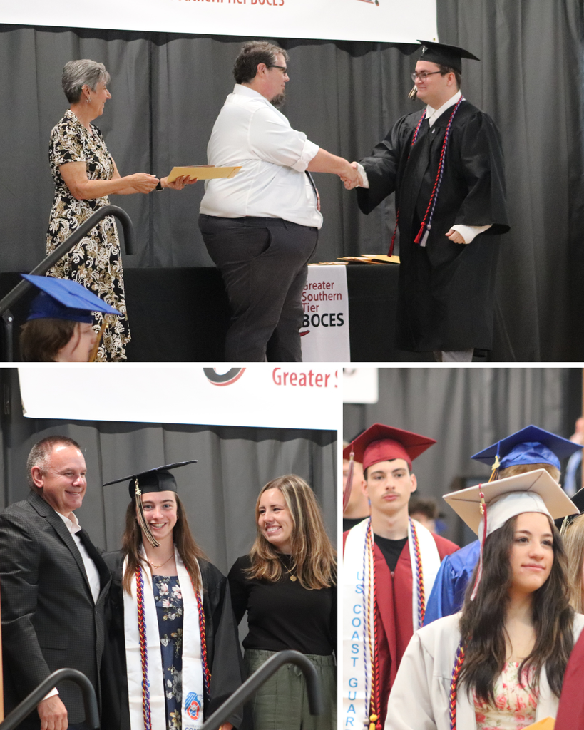 Coopers Campus graduates smiling and accepting awards