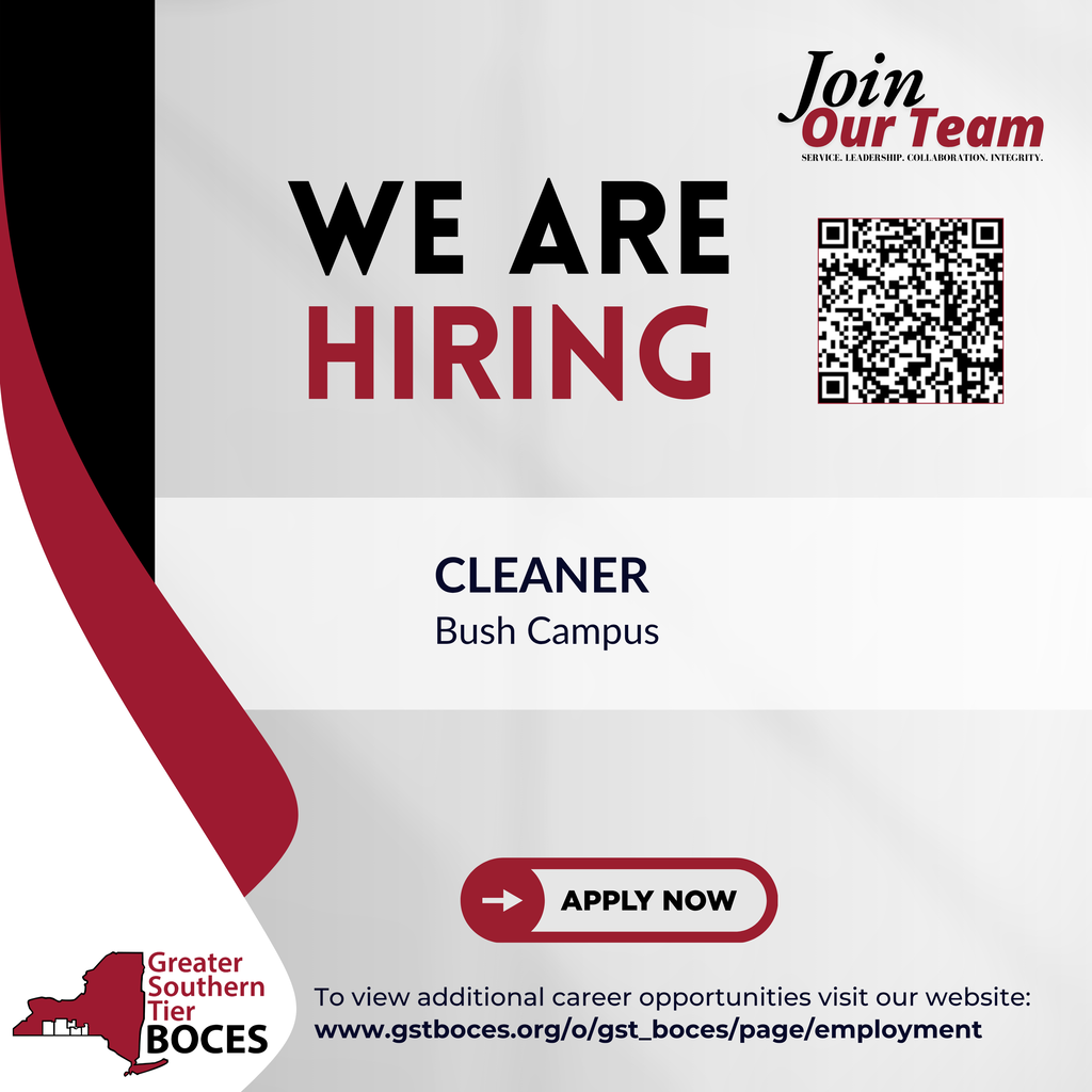 Hiring for cleaner at Bush Campus