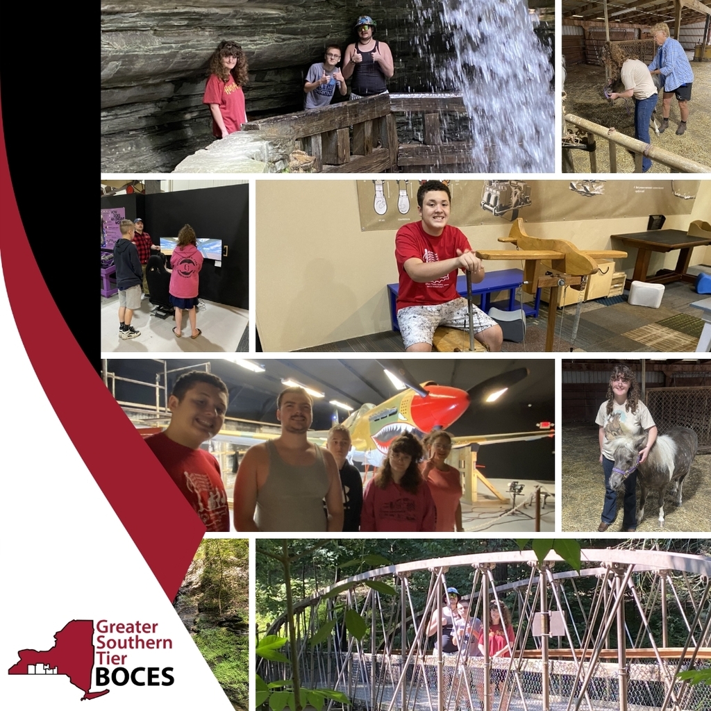 Image of Ms. Loven's class at different field trips this summer