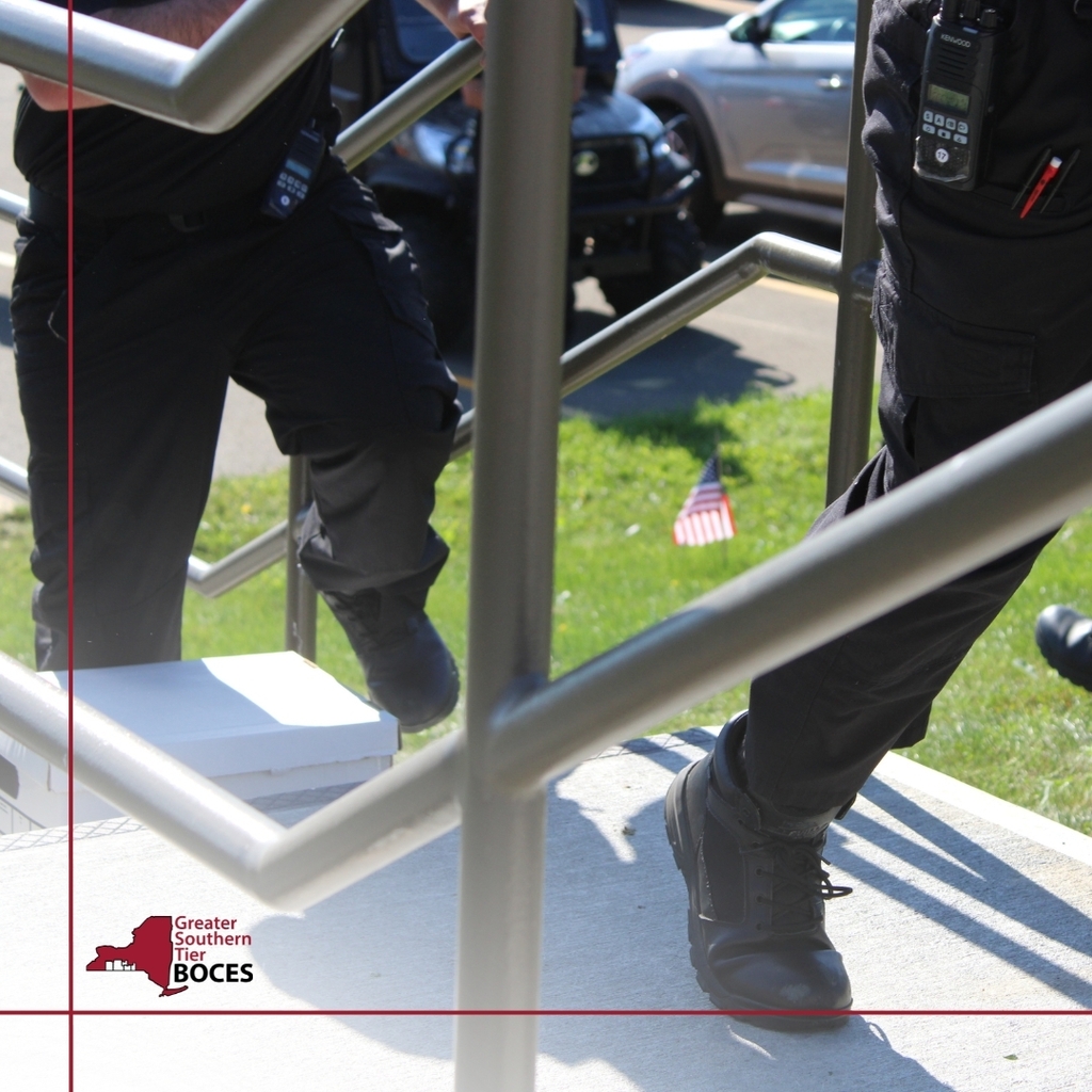 Image of Criminal Justice students doing a memorial stair climb on 9/11/26