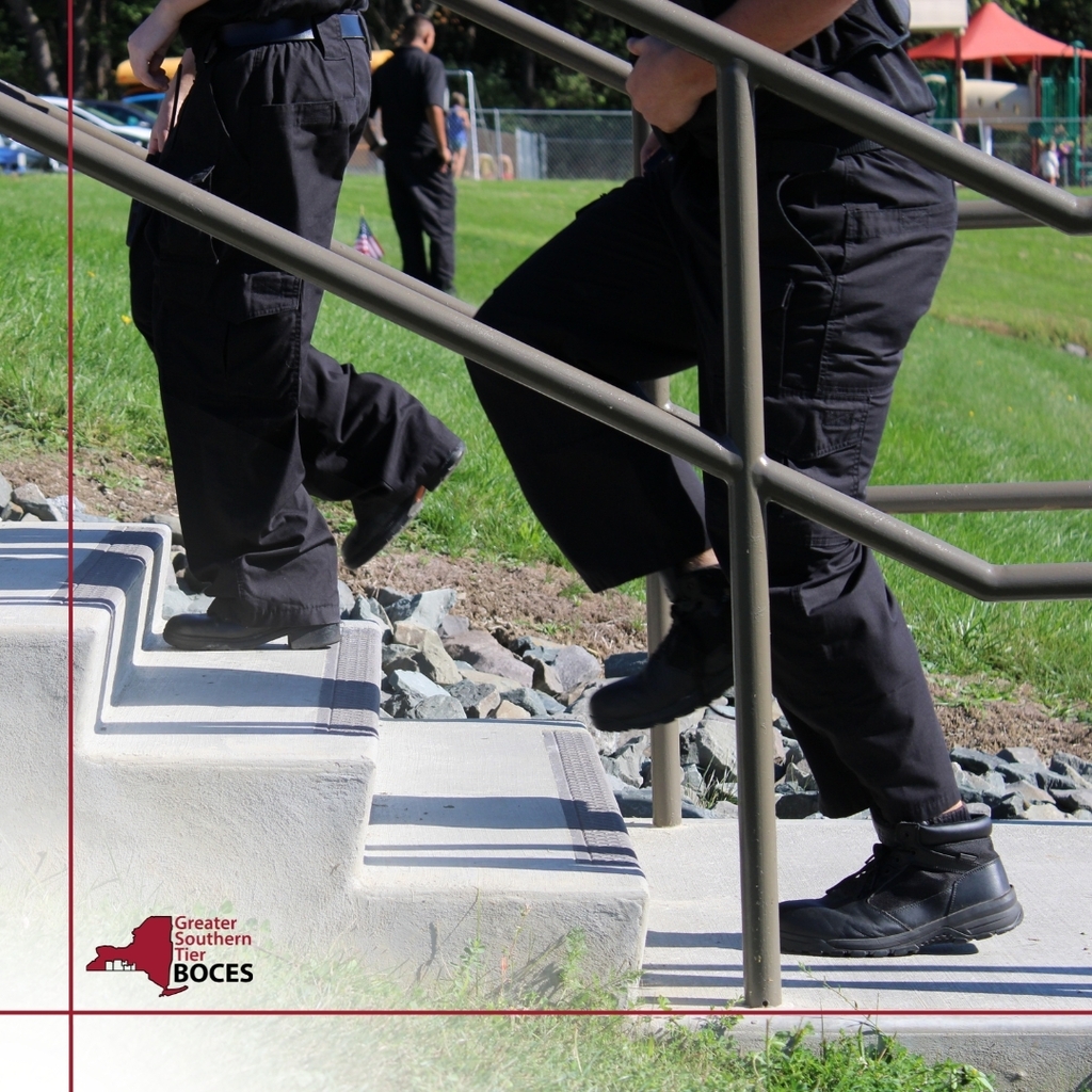 Image of Criminal Justice students doing a memorial stair climb on 9/11/26