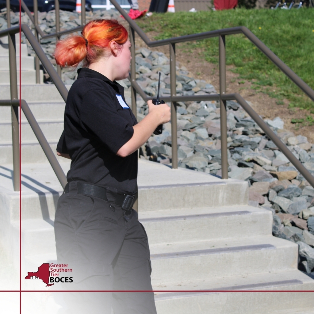 Image of Criminal Justice students doing a memorial stair climb on 9/11/26