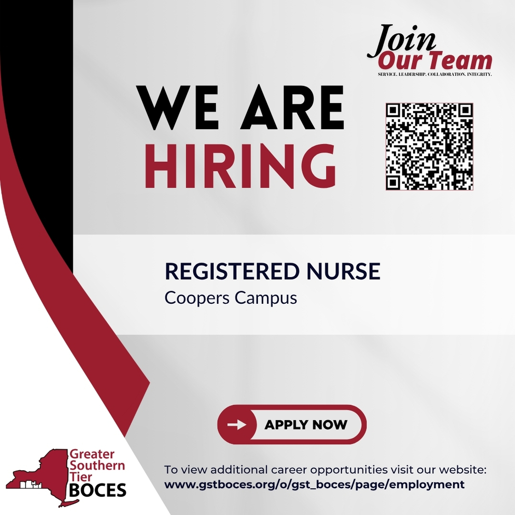 Hiring post for a RN position at Coopers Campus