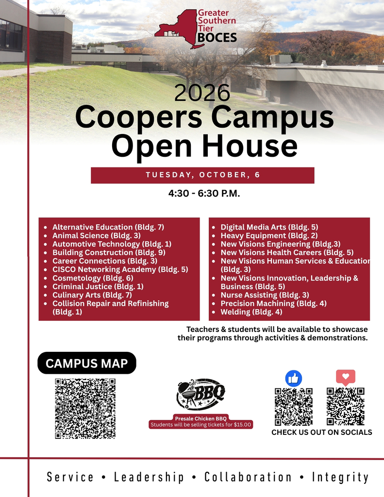 2026 Coopers Campus Open House Flyer