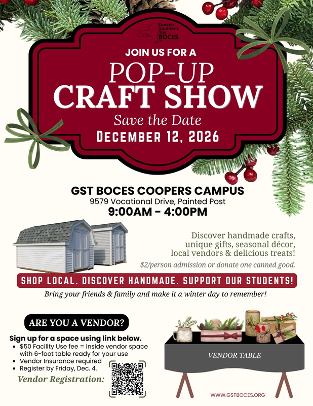 Coopers Campus Pop-Up Craft Show 2026