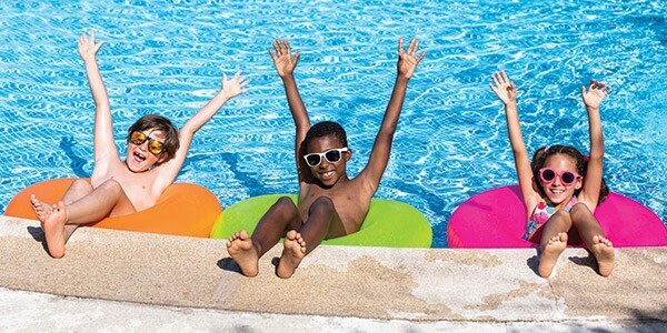 kids in pool