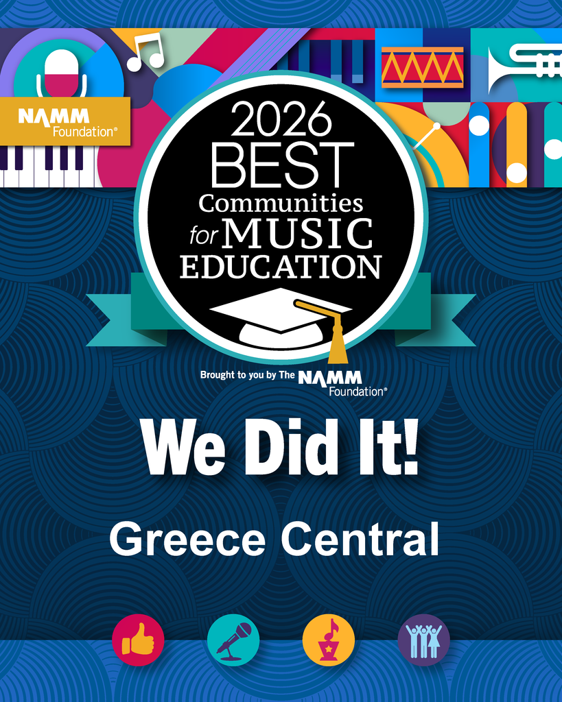 2026 Best Communities for Music Education Award poster