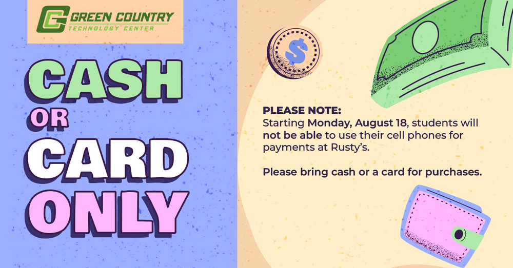 CASH OR CARD ONLY 