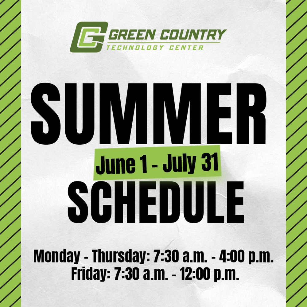 GCTC Summer Schedule | June 1 - July 31 | Hours 