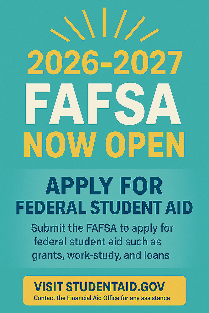 FASFA NOW OPEN GRAPHIC