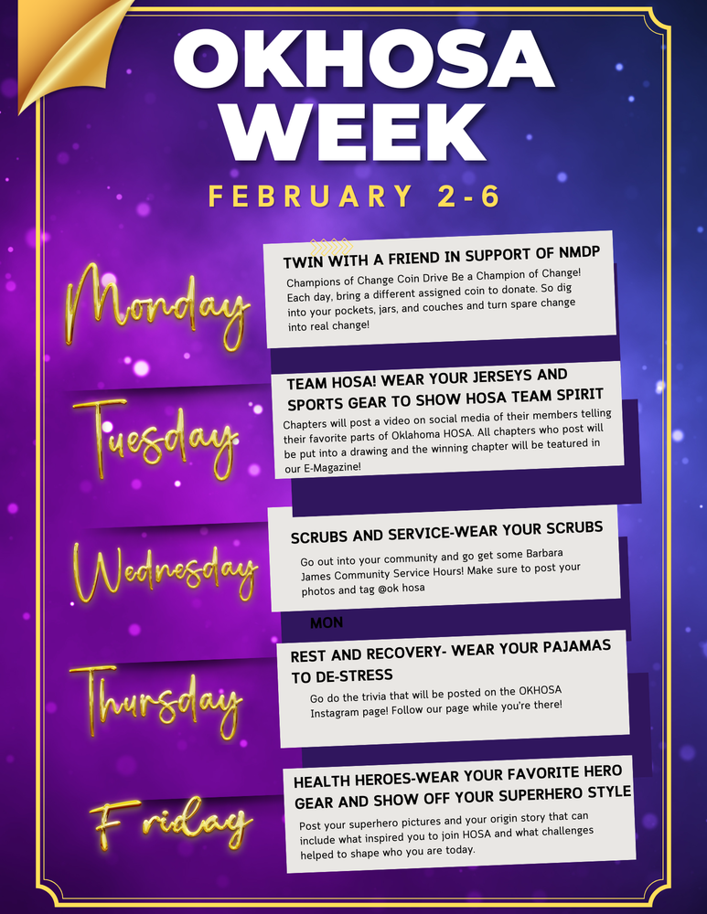 HOSA WEEK ACTIVITIES