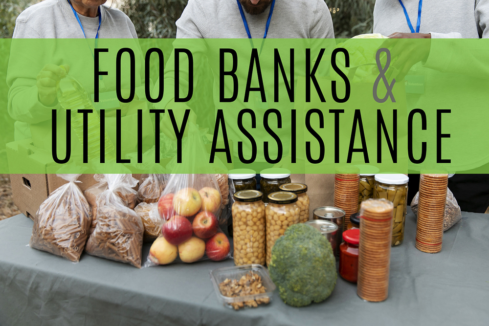FOOD BANKS & UTILITY ASSISTANCE GRAPHIC