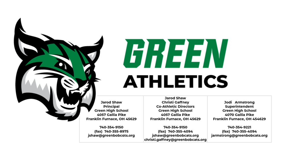 Green athletics letterhead