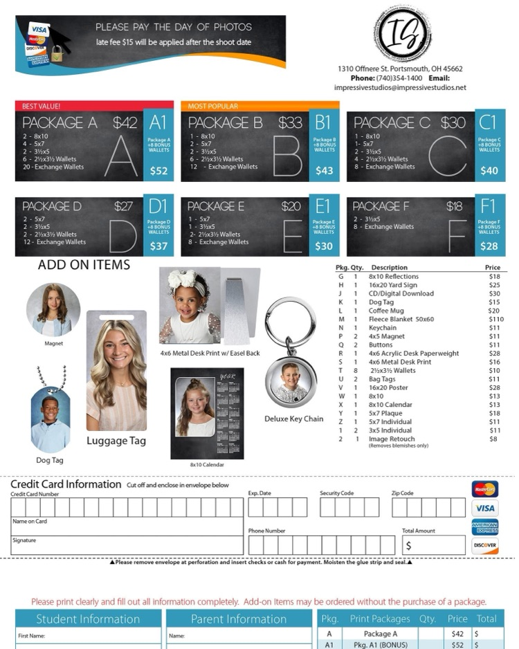 picture price list