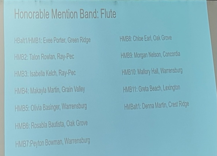 flute results
