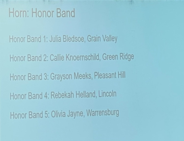 French horn results