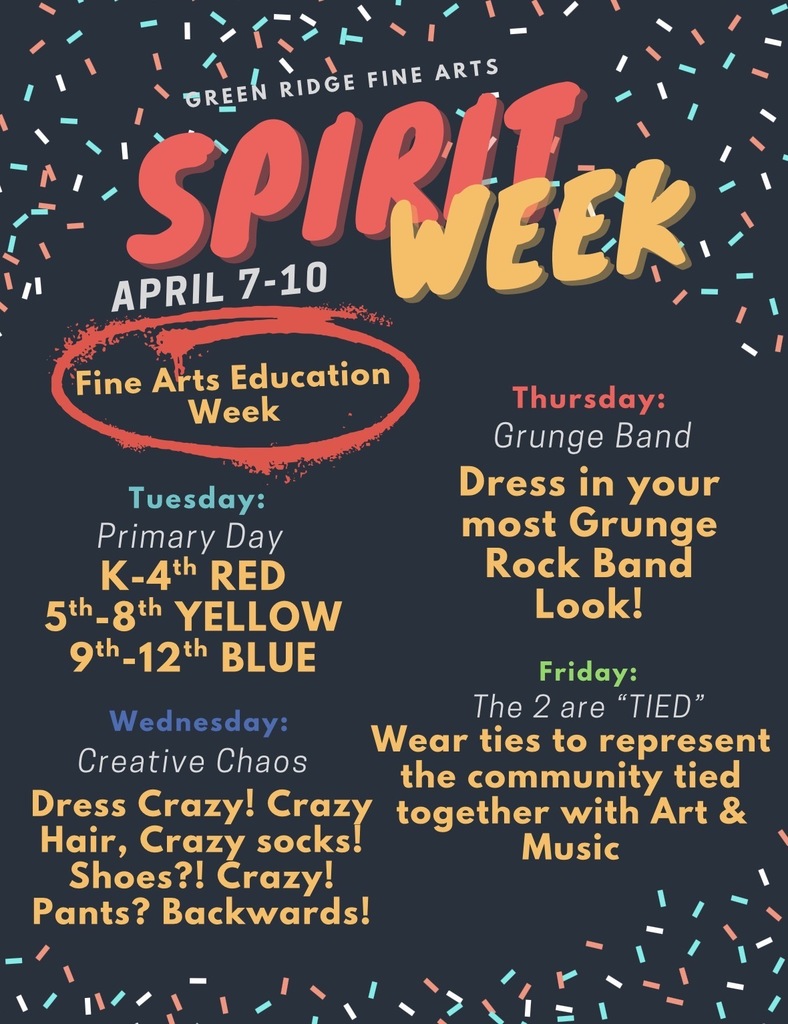 Show your spirit for Fine Arts Education Week!