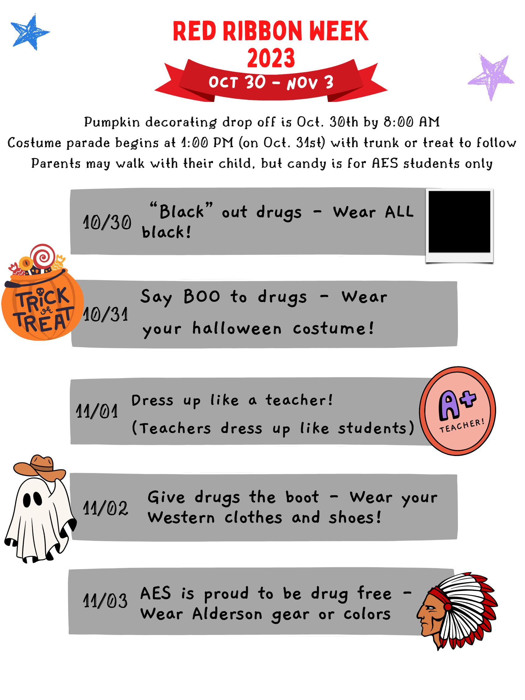 Red Ribbon Week | Alderson Elementary Red Ribbon Week | Alderson Elementary