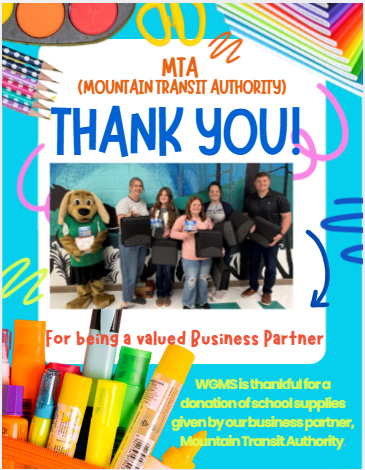 MTA Dontates Supplies to WGMS