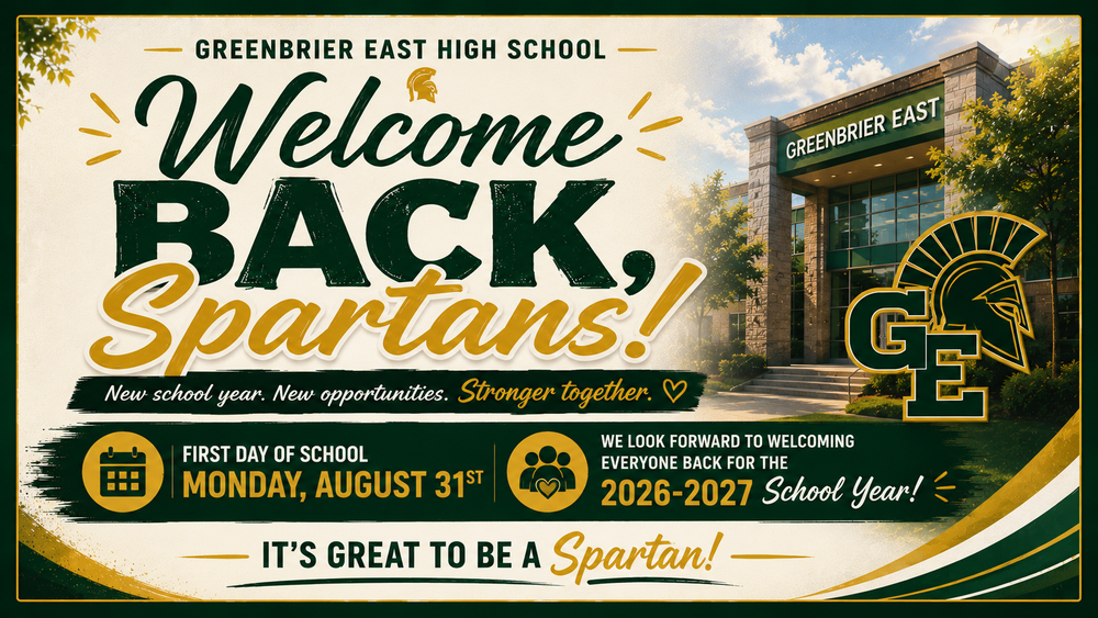 First Day of School for Students - Welcome Back!