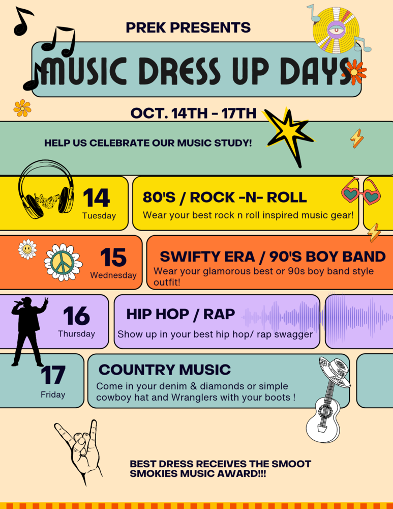 music dress up days to celebrate prek music study