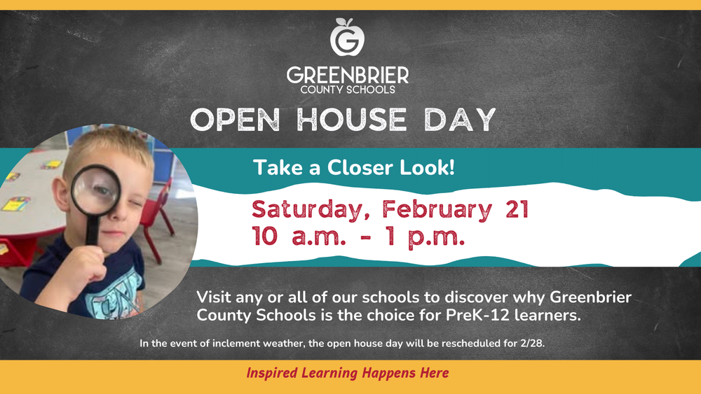 School Open House Day on Feb. 21