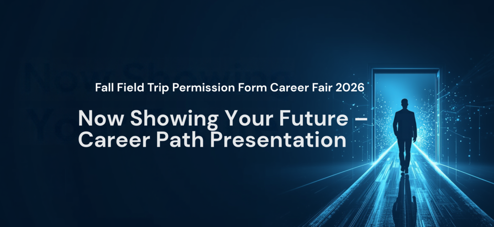 Banner for the 8th Grade fall field trip permission form. 